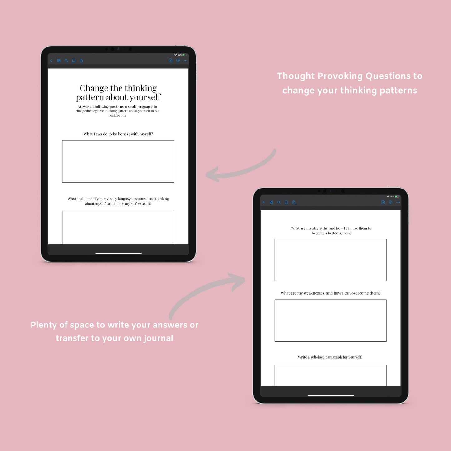 The Self-Love Workbook – Transform Your Mindset & Embrace Your Worth - The Grateful Collective