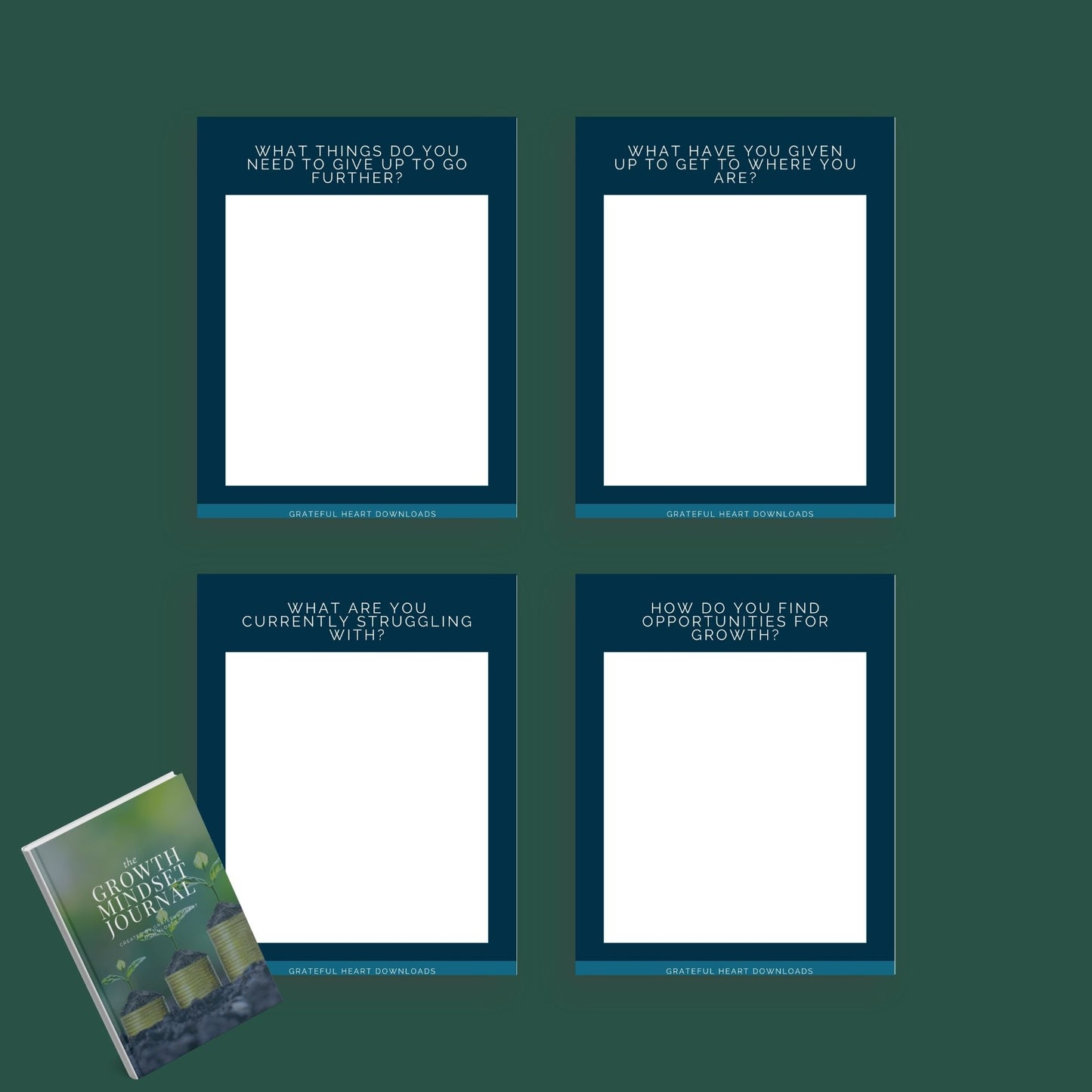 The Growth Mindset Journal – Unlock Your Potential & Embrace Lifelong Growth - The Grateful Collective