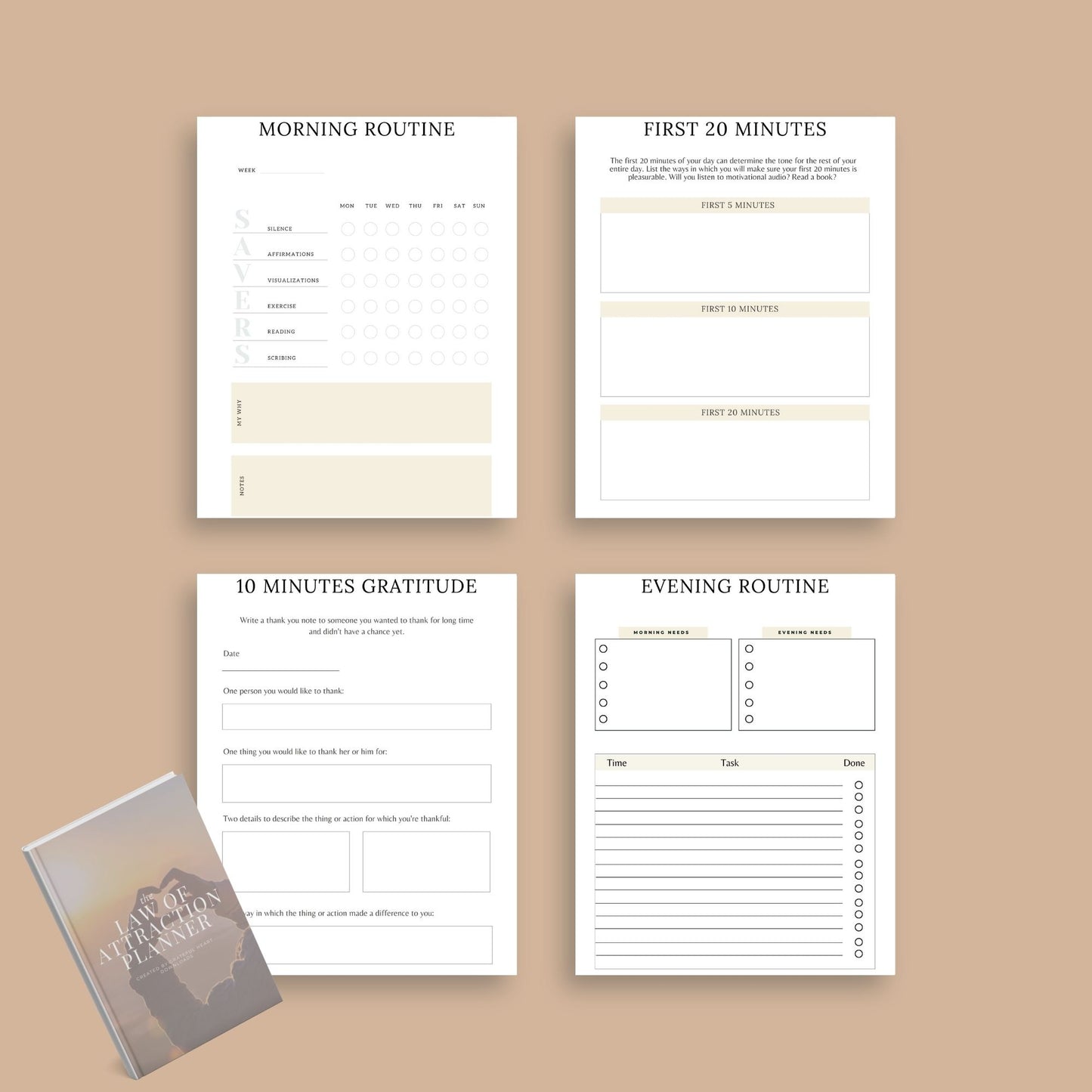 The Law of Attraction Planner – Manifest Your Dreams & Create Your Best Life - The Grateful Collective