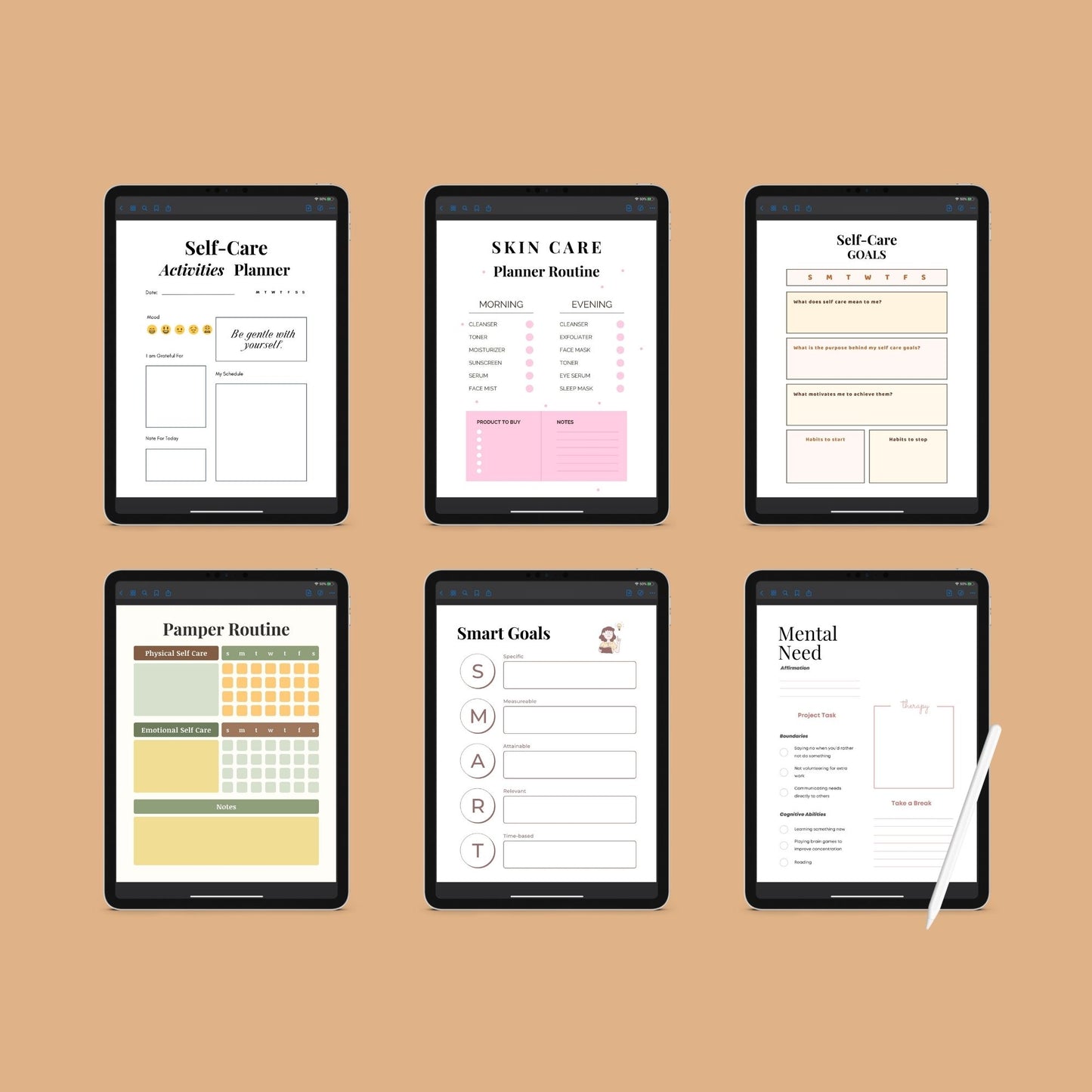 The Self-Care & Wellness Planner – Prioritize Yourself, Cultivate Balance, and Feel Your Best - The Grateful Collective