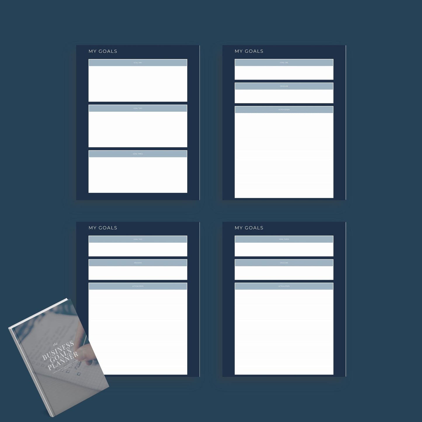 Business Goals Planner | Entrepreneur Goal Tracker | Digital PDF