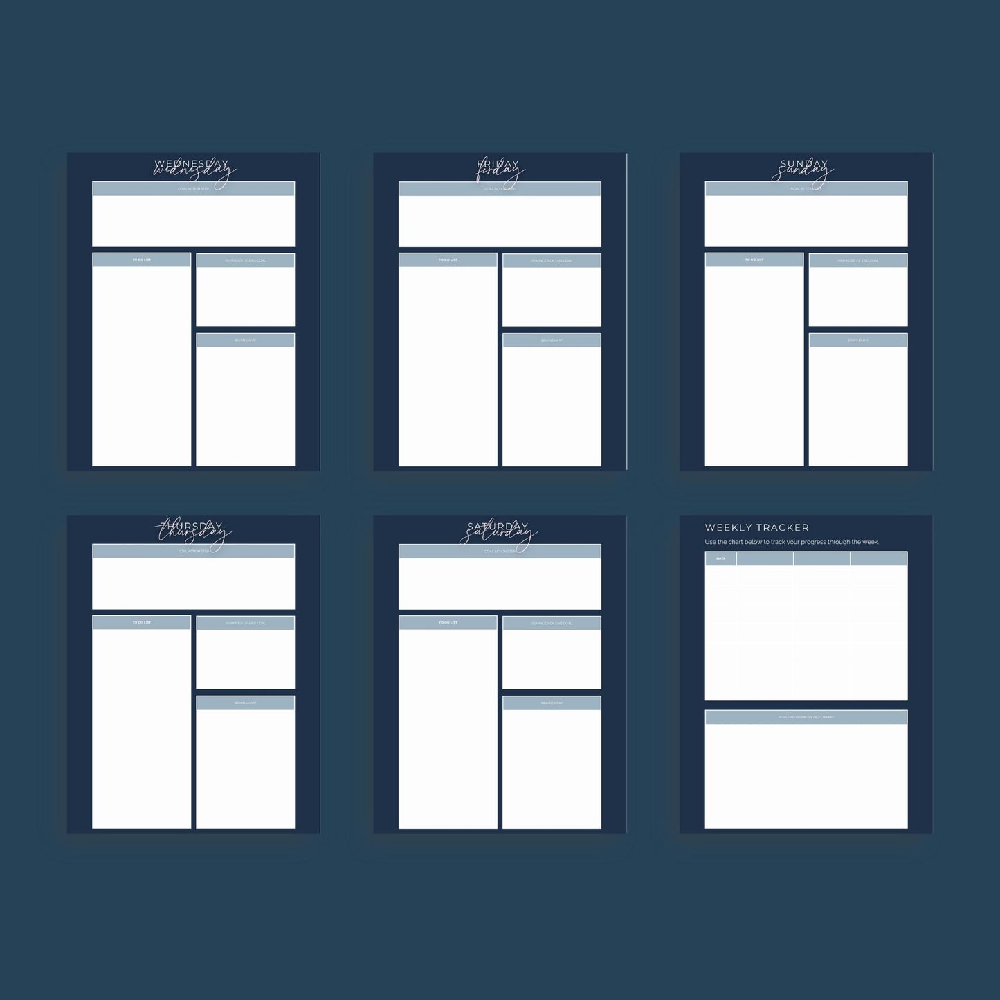 Business Goals Planner | Entrepreneur Goal Tracker | Digital PDF