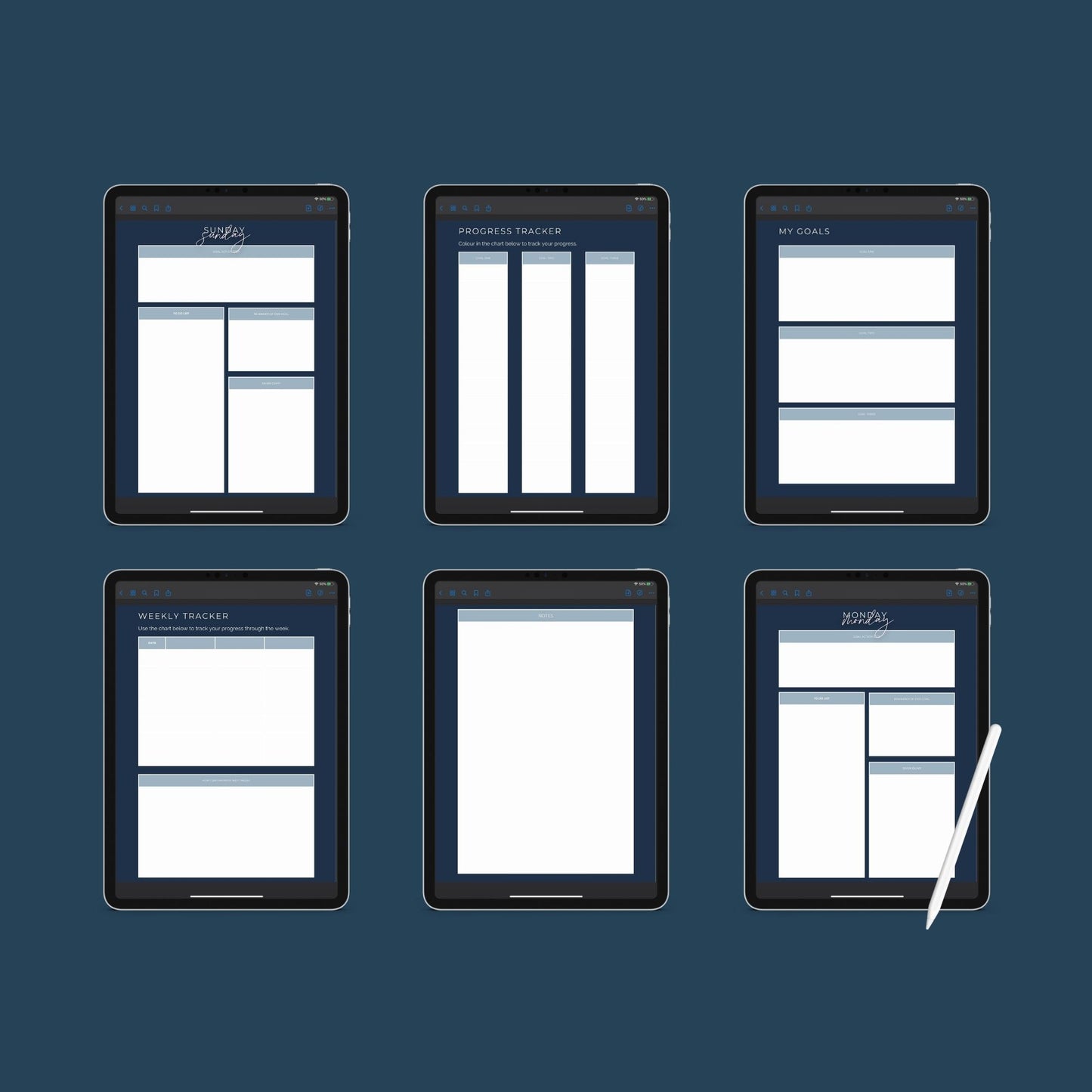 Business Goals Planner | Entrepreneur Goal Tracker | Digital PDF