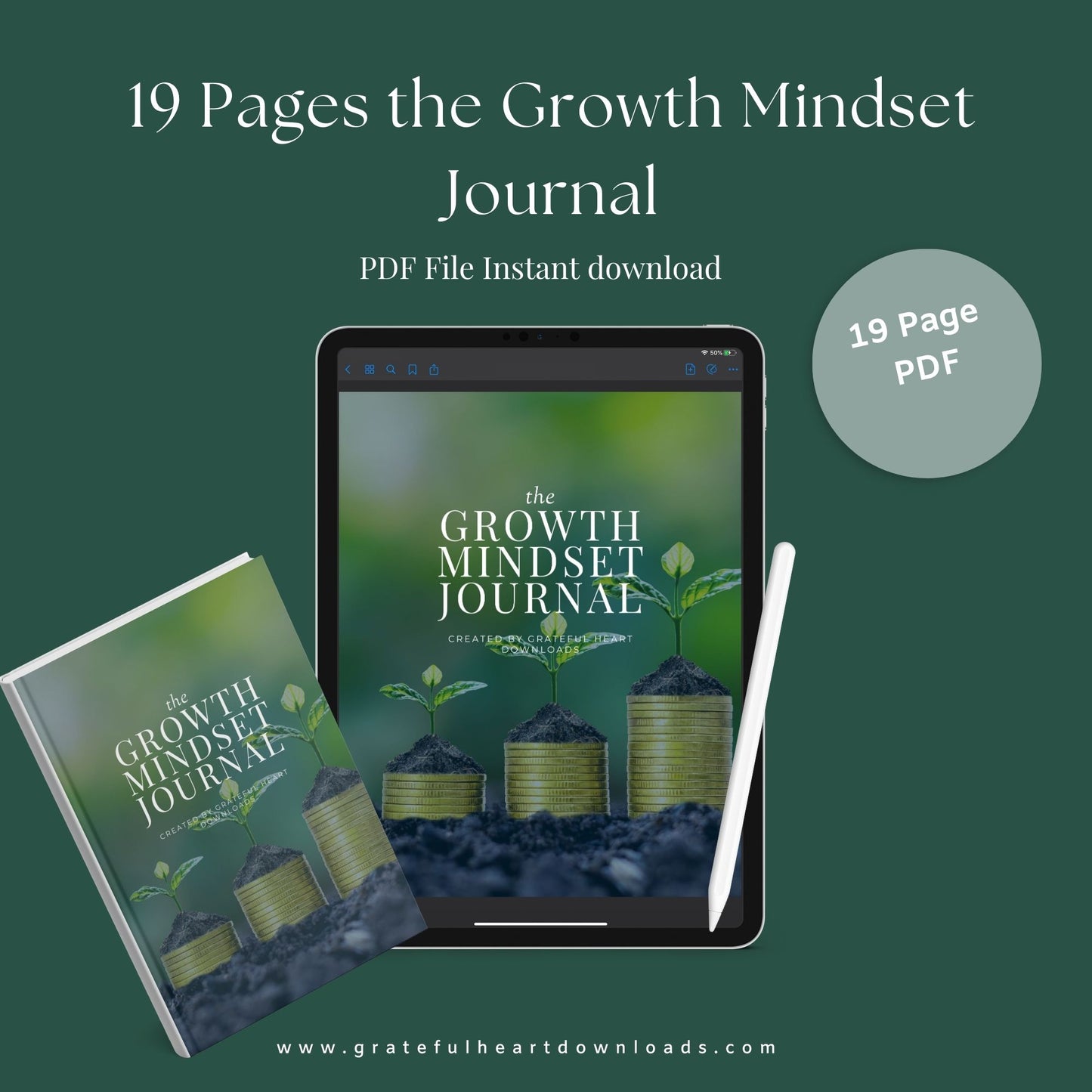 The Growth Mindset Journal – Unlock Your Potential & Embrace Lifelong Growth - The Grateful Collective