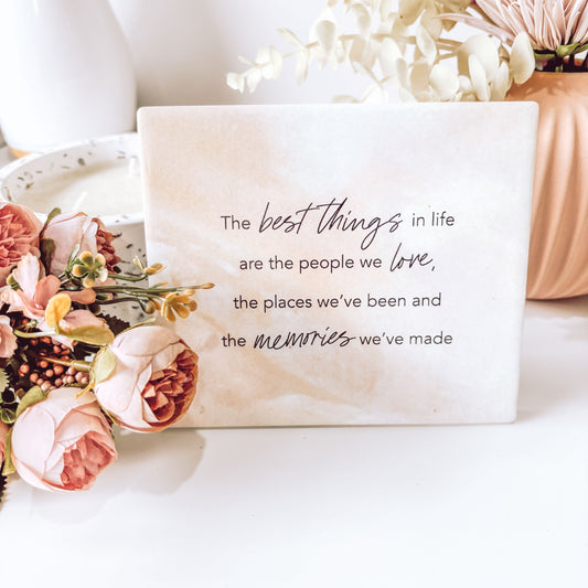 Memories Ceramic Verse – Cherish Life's Precious Moments - The Grateful Collective