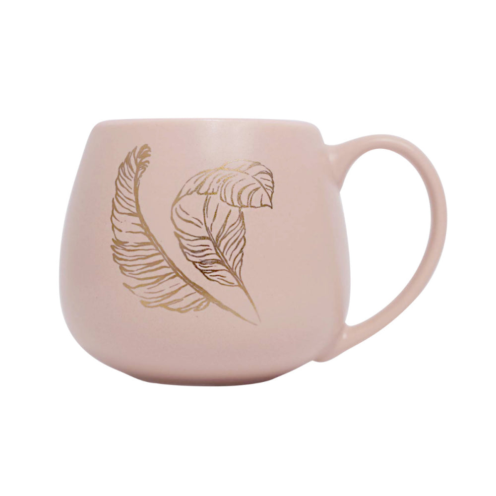 Splosh Elegant Greenery Positive Heart 350ml Mug – Sip in Elegance and Positivity - The Grateful Collective