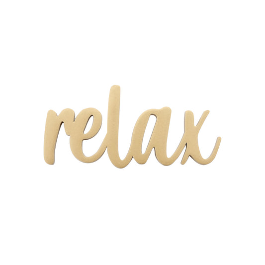 Relax Wooden Magnet – Infuse Serenity into Your Space - The Grateful Collective