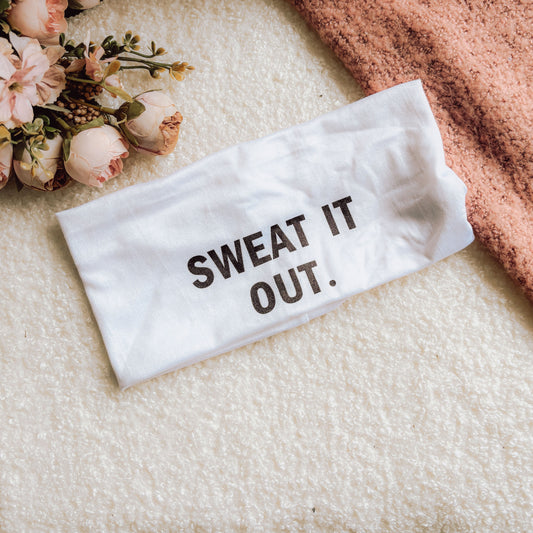 "Sweat It Out" Headband – Stay Focused and Stylish During Workouts - The Grateful Collective