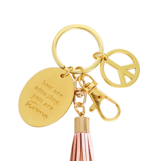 SPLOSH Inspirational Keychain – Strong: Empowerment on the Go - The Grateful Collective