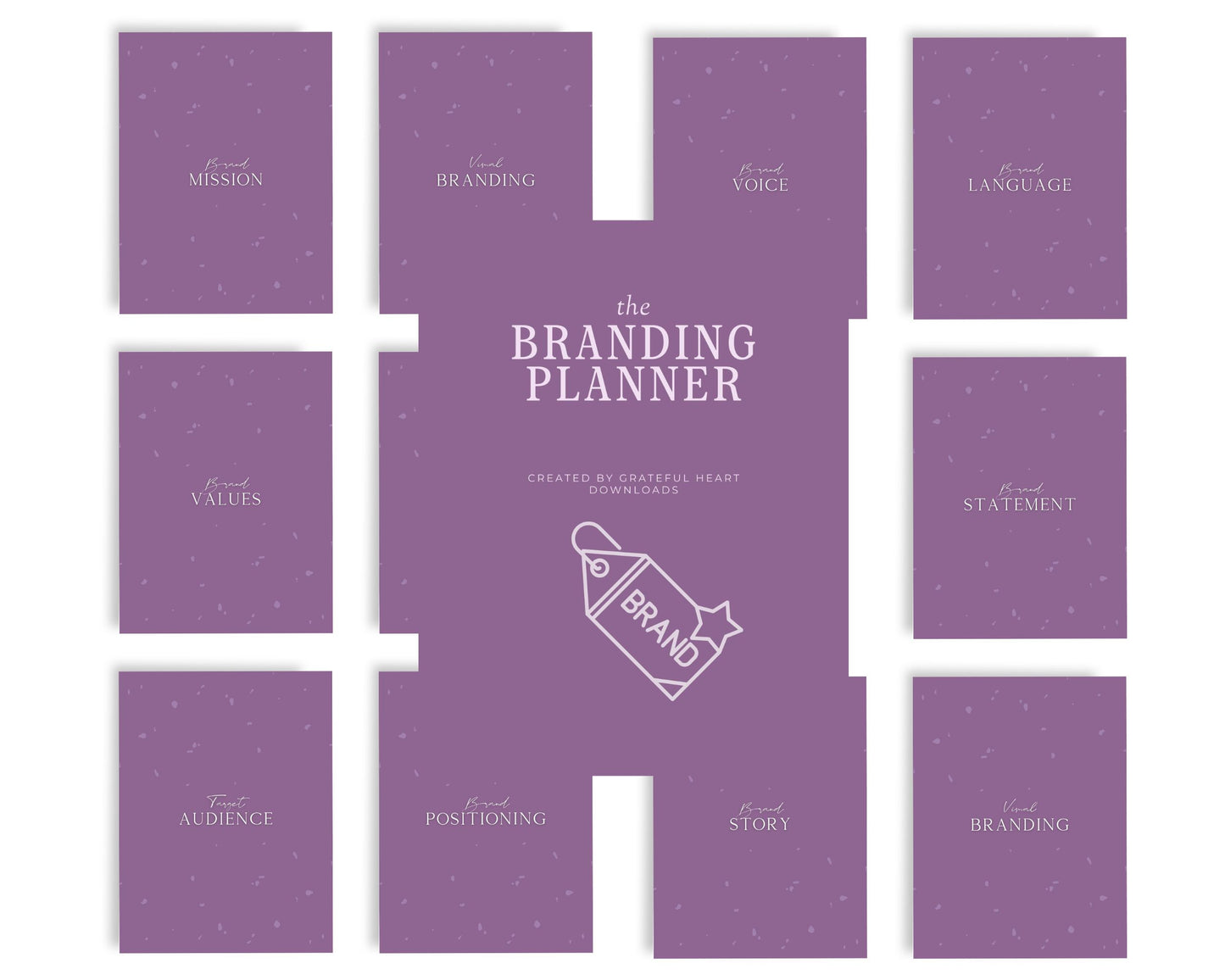 Branding Planner | Business Brand Strategy Workbook | Digital PDF