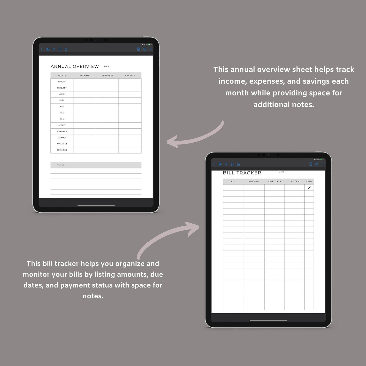 Budget Planner | Printable Finance Tracker | Digital PDF Download