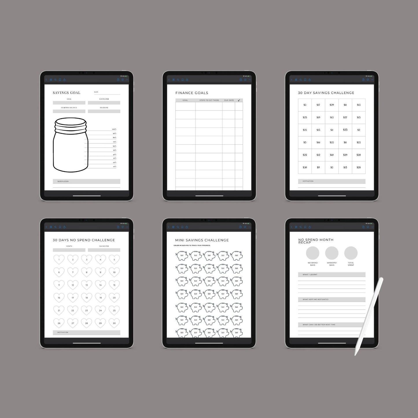 Budget Planner | Printable Finance Tracker | Digital PDF Download
