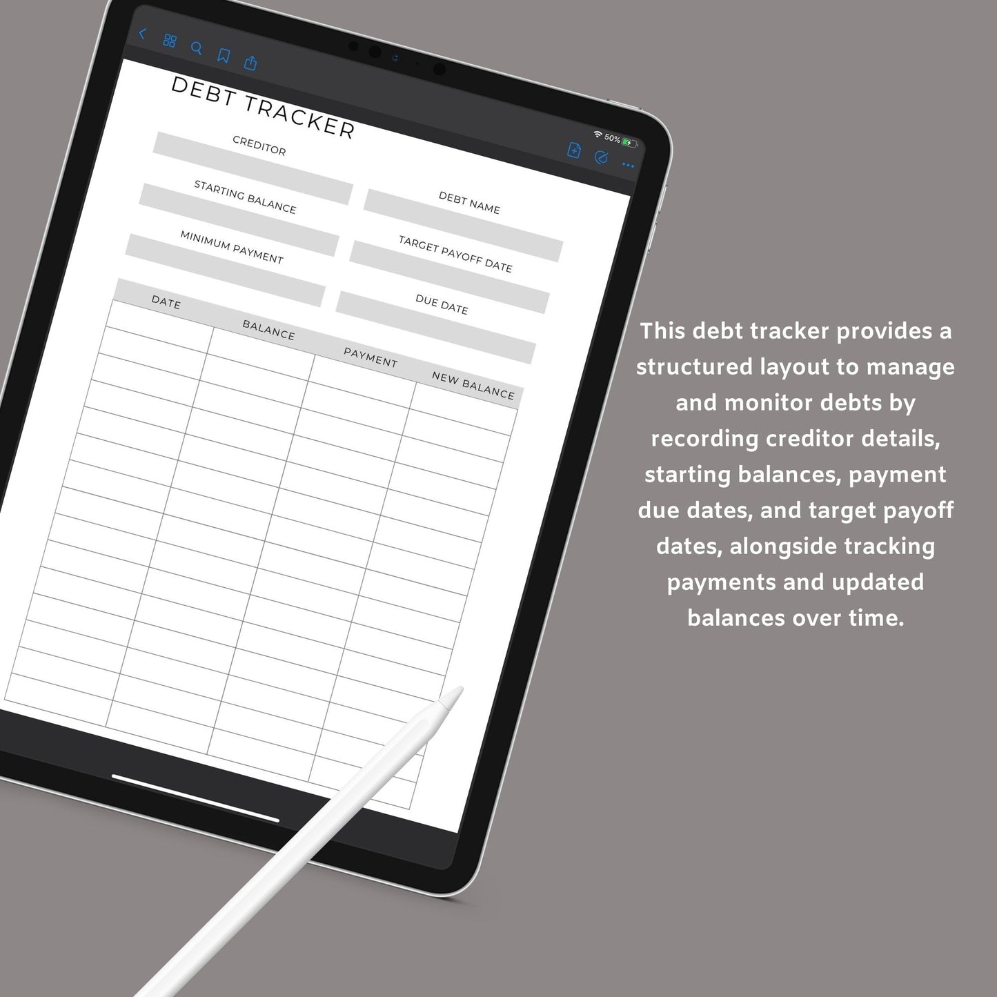 Budget Planner | Printable Finance Tracker | Digital PDF Download