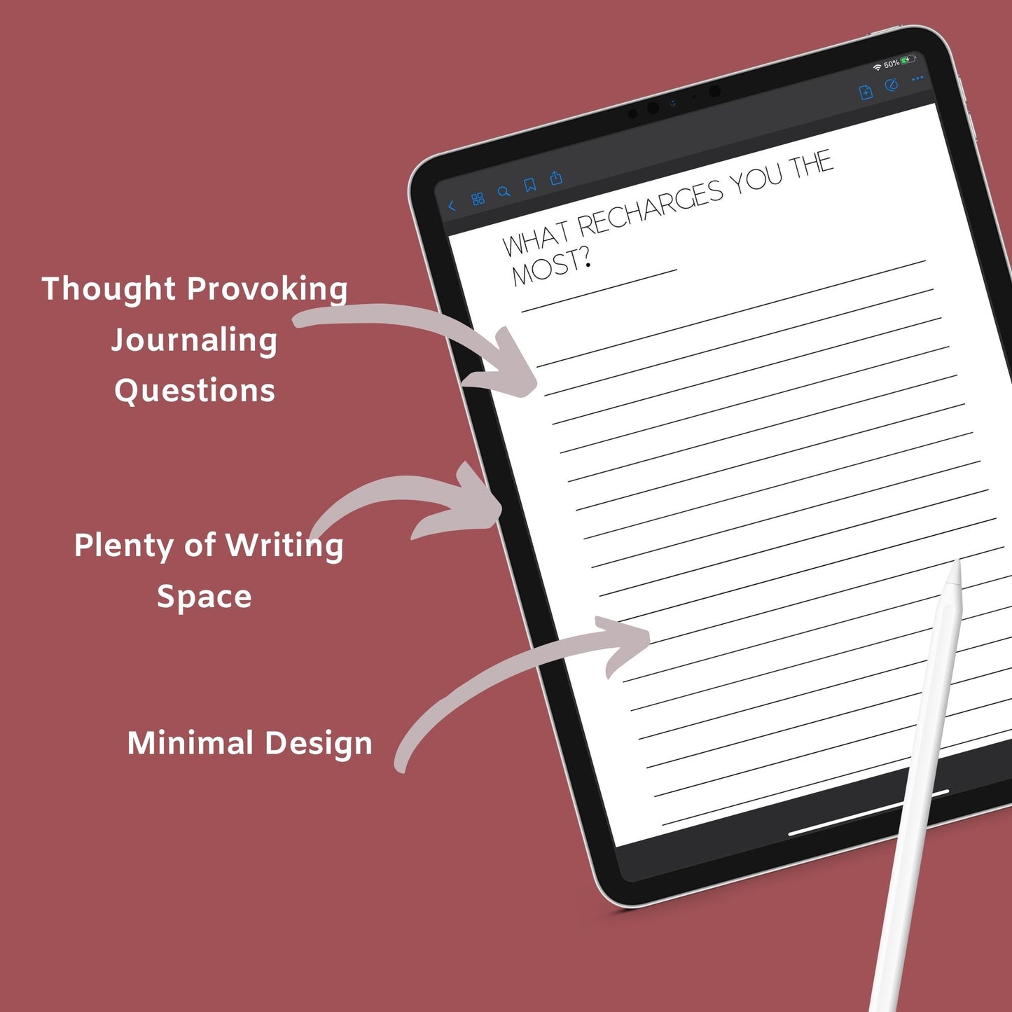 Burnout Journal | Mental Wellness & Self-Care Planner | Digital PDF