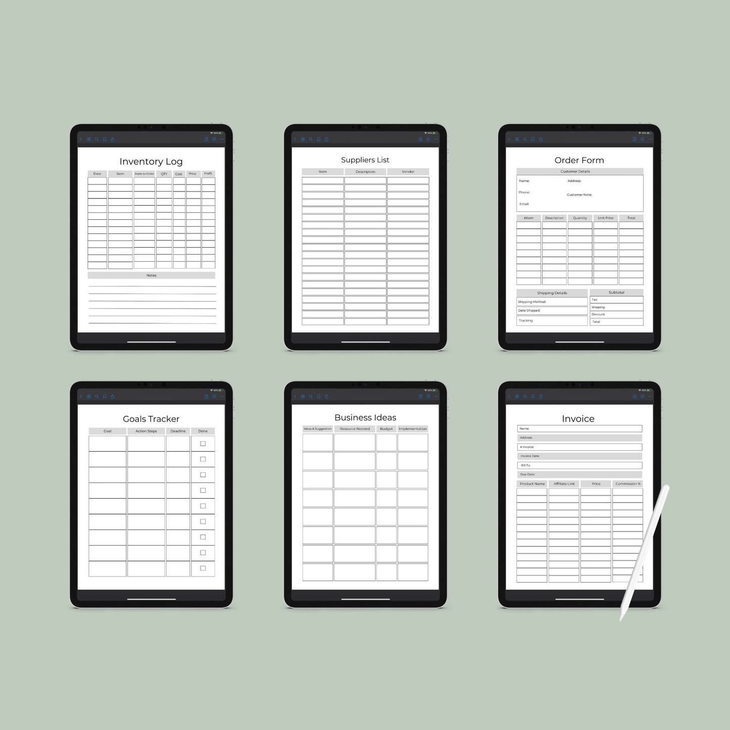 Craft Business Planner | Handmade Business Organizer | Digital PDF