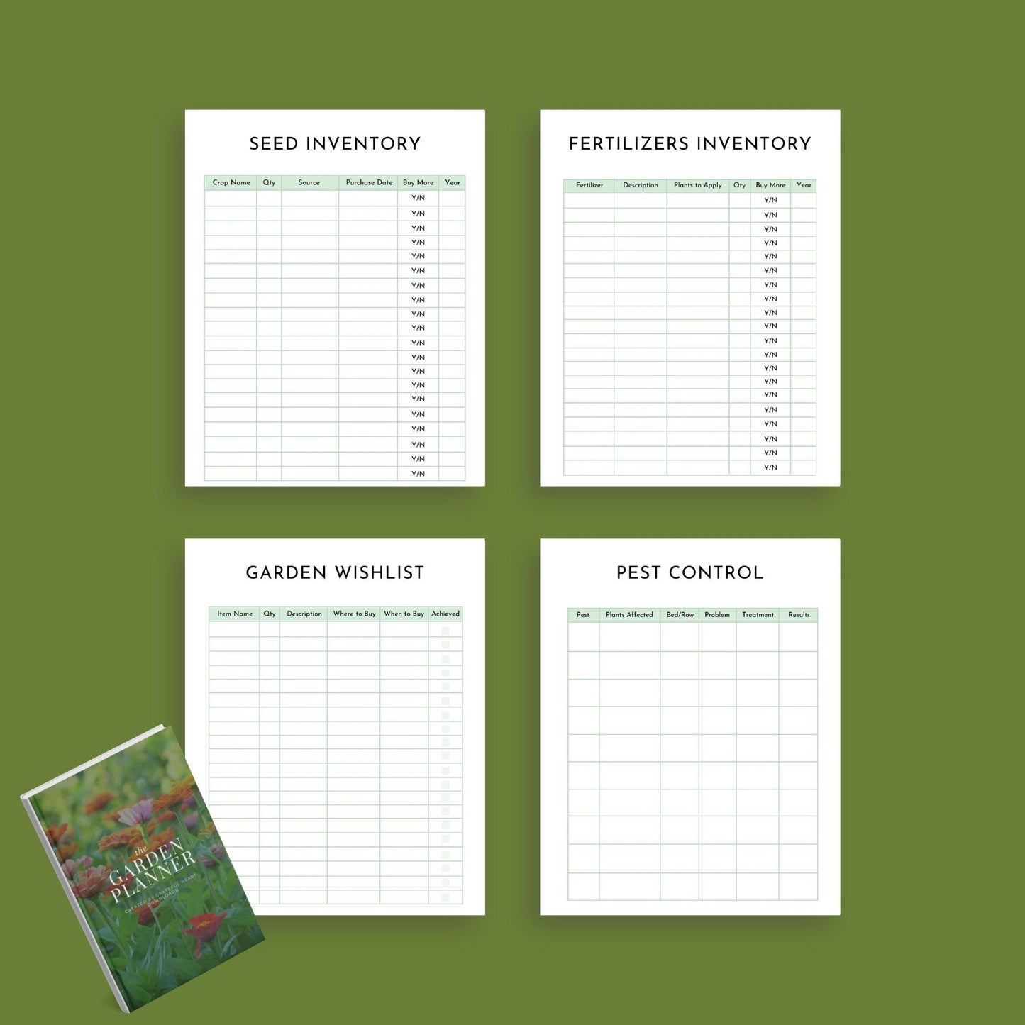 Garden Planner | Printable Gardening Organizer & Tracker | PDF