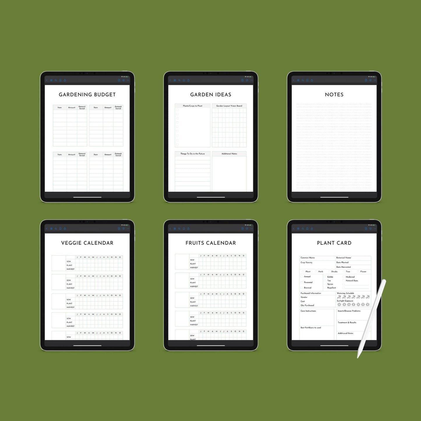 Garden Planner | Printable Gardening Organizer & Tracker | PDF