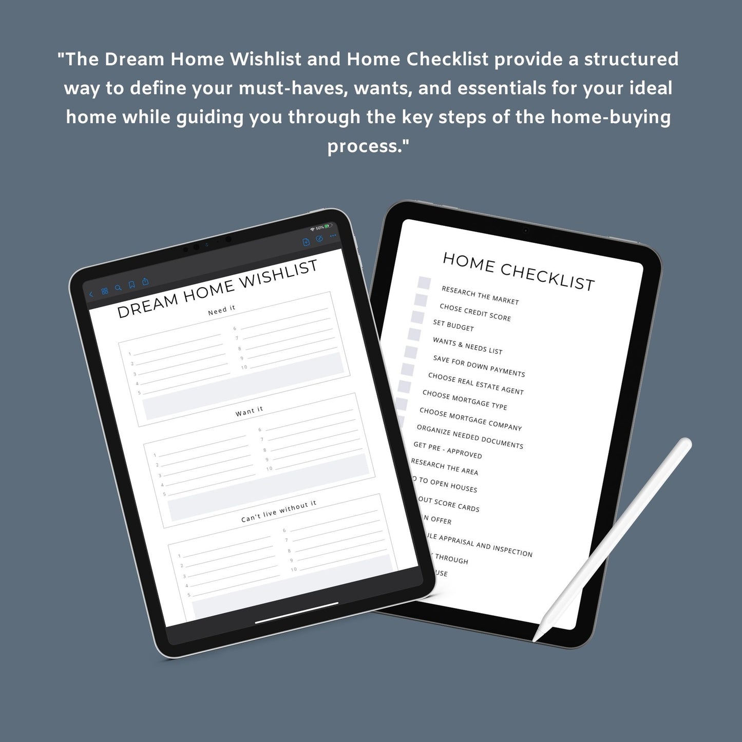 Home Buying Planner | Real Estate Checklist & Budget Guide | PDF