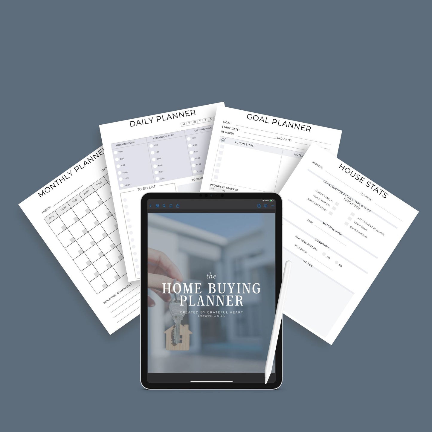 Home Buying Planner | Real Estate Checklist & Budget Guide | PDF