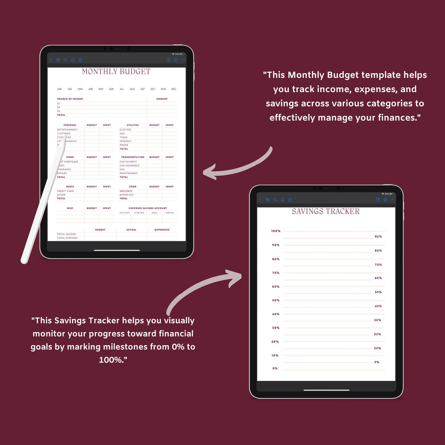The Life Planner – Ultimate Digital Planner for Goals, Productivity, Budget & Wellness | Printable PDF