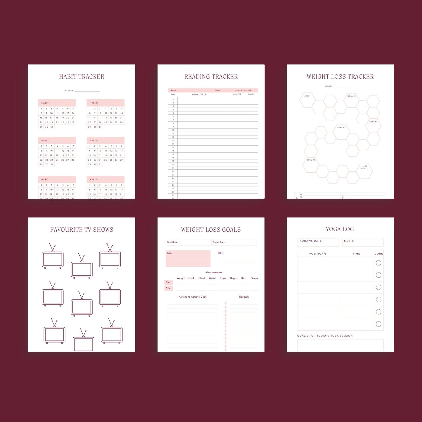 The Life Planner – Ultimate Digital Planner for Goals, Productivity, Budget & Wellness | Printable PDF