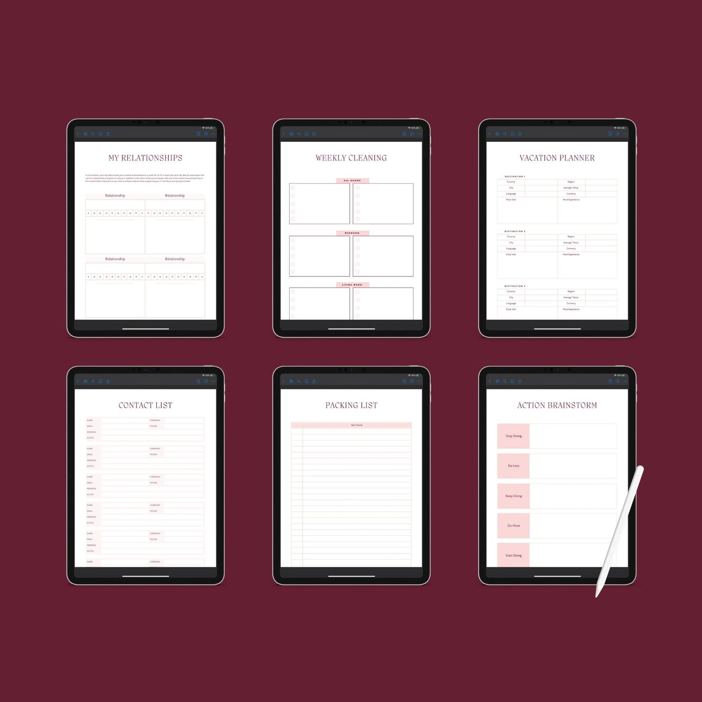The Life Planner – Ultimate Digital Planner for Goals, Productivity, Budget & Wellness | Printable PDF