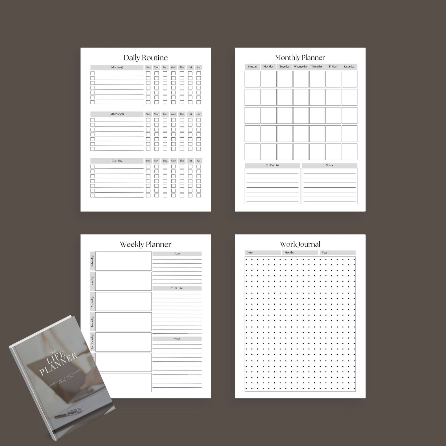 The Life Planner – Ultimate Digital Organizer for Goals, Budget, Health & Productivity | Printable PDF