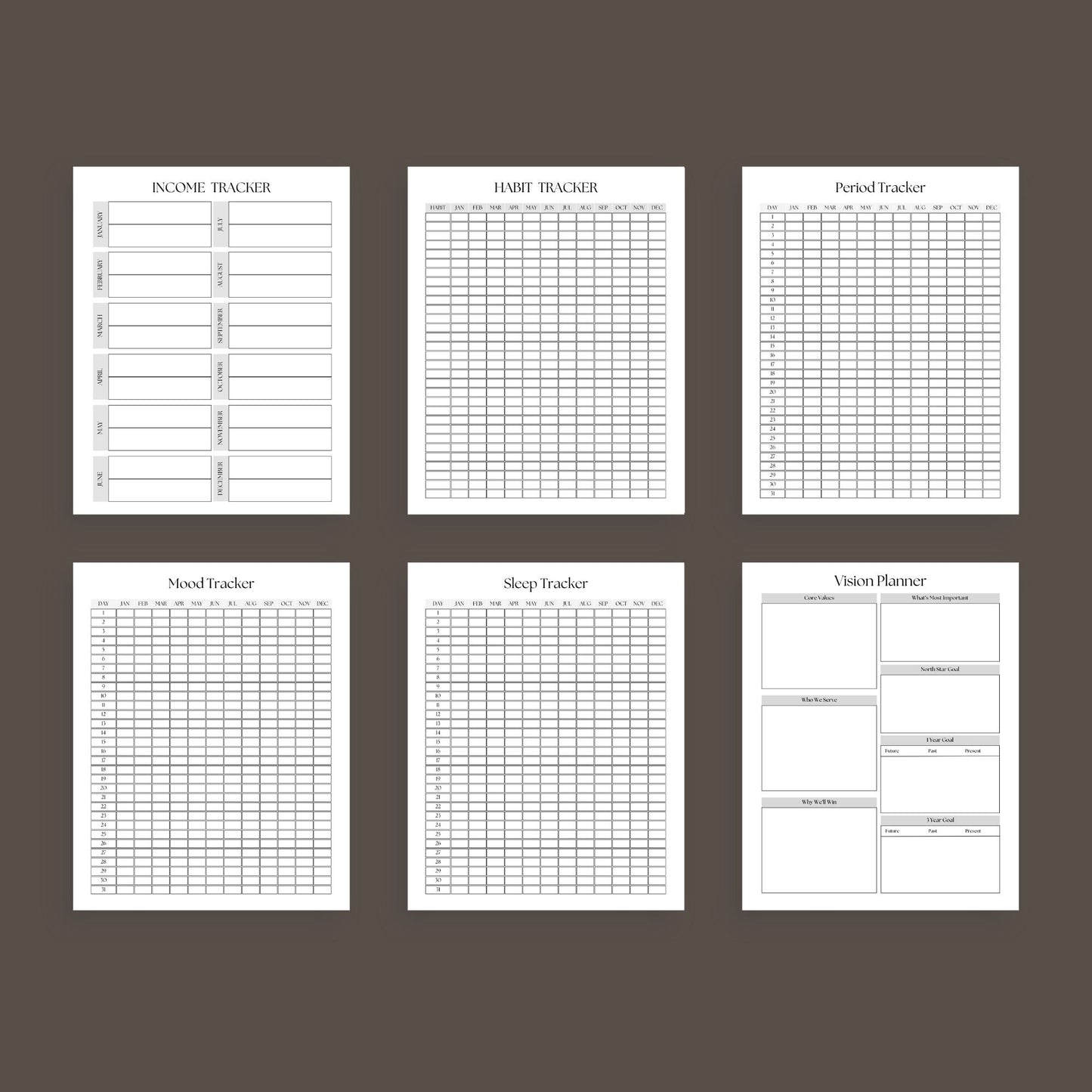 The Life Planner – Ultimate Digital Organizer for Goals, Budget, Health & Productivity | Printable PDF