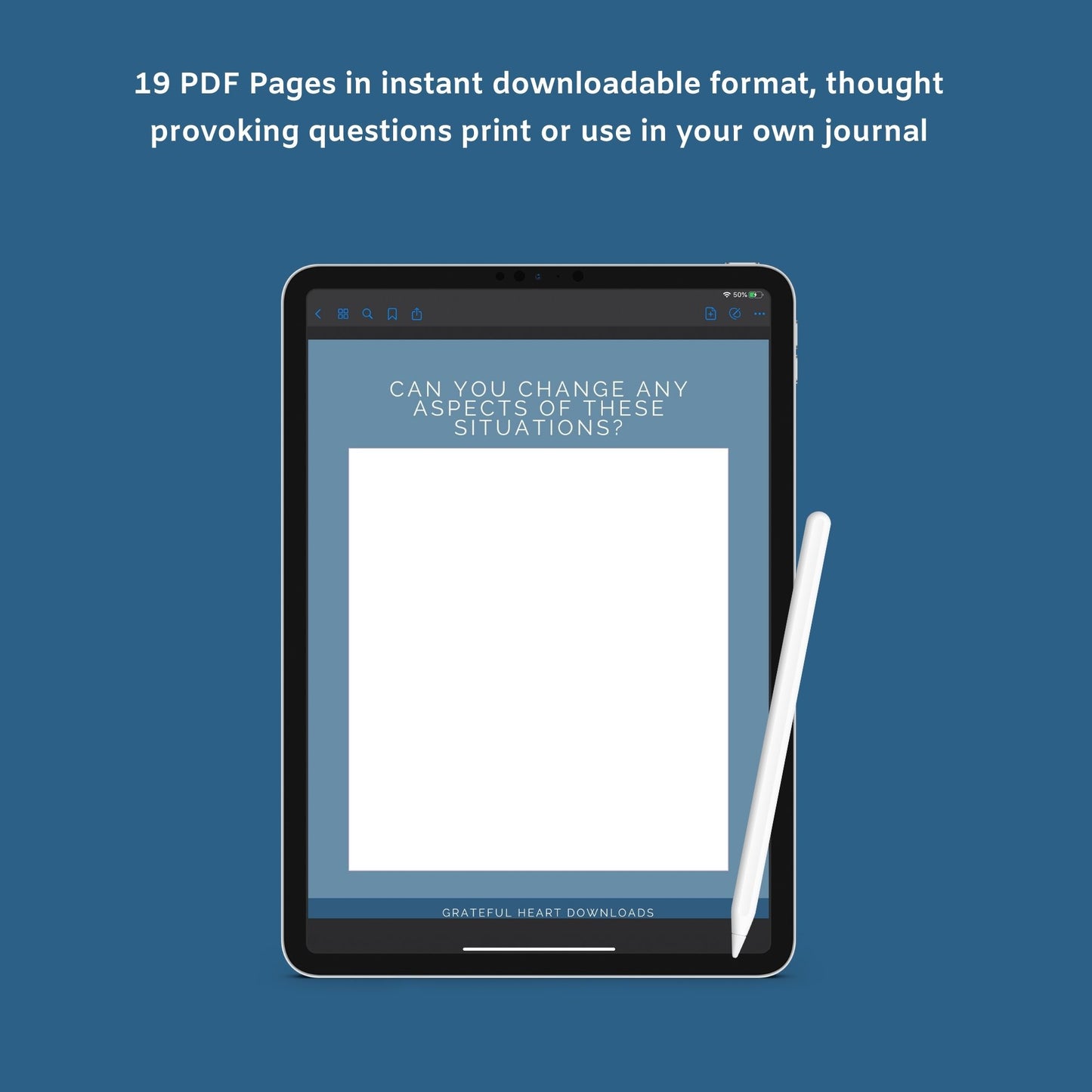 The Stress Relief Journal – Guided Prompts to Reduce Anxiety & Find Calm | Printable PDF