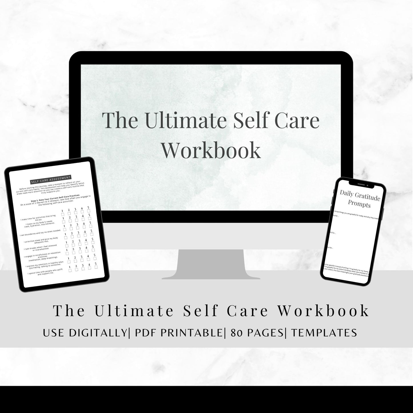 Ultimate Self-Care Workbook | Digital & Printable PDF | Self-Care Planner, Mindfulness Journal, Wellness Tracker (A4 & 8.5x11”)