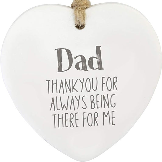 Dad Ceramic Heart – A Thoughtful Keepsake for the Dad You Love - The Grateful Collective
