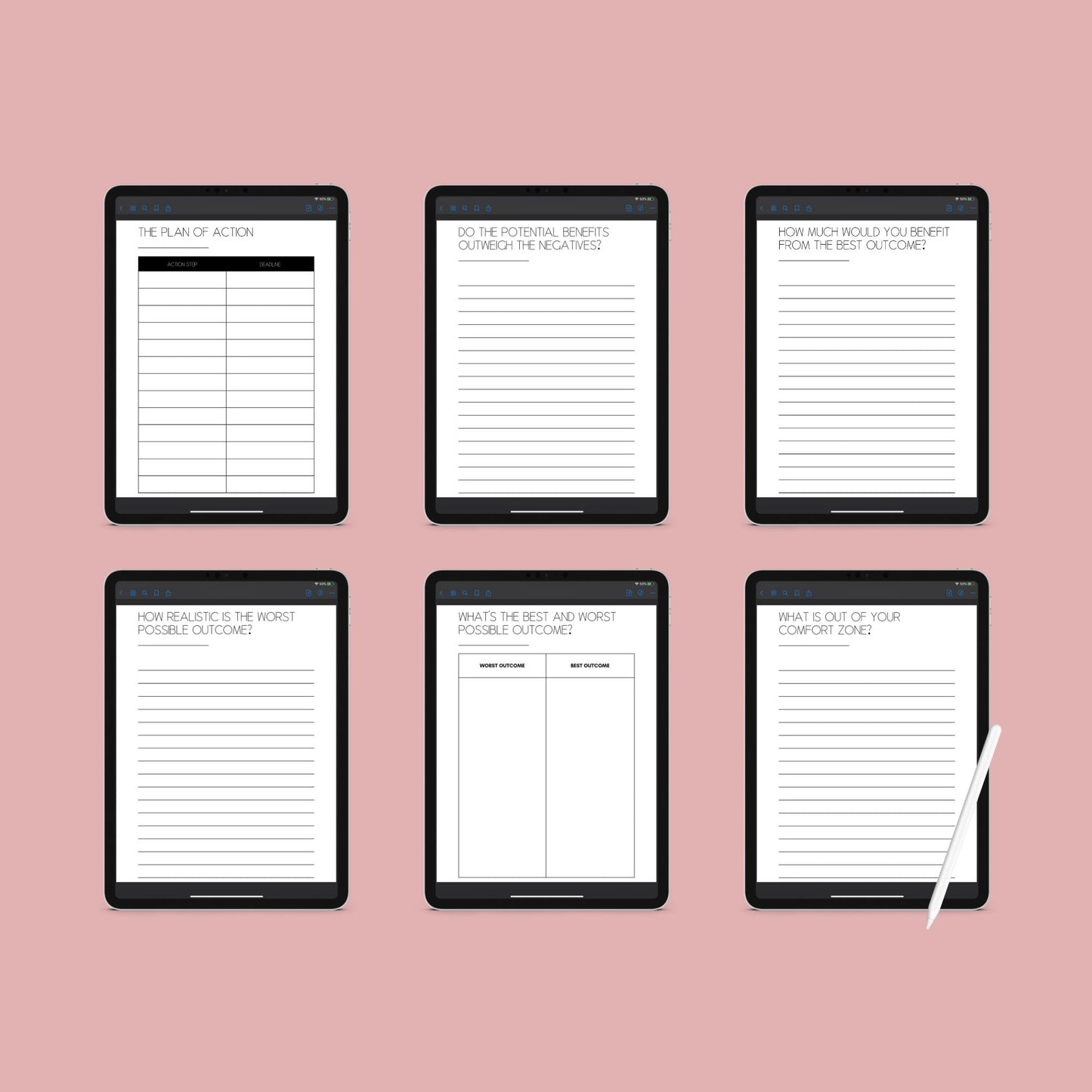 Comfort Zone Journal | Self-Growth & Mindset Planner | Digital PDF