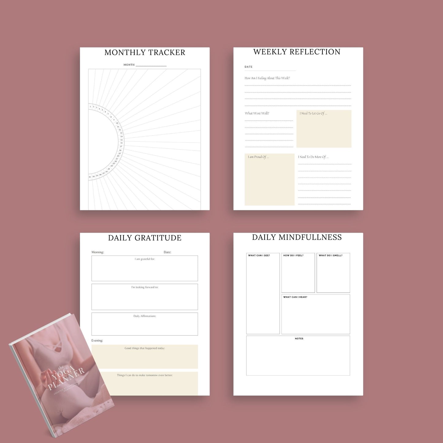 The Yoga Planner: Transform Your Practice & Life – Daily Yoga Journal & Tracker - The Grateful Collective
