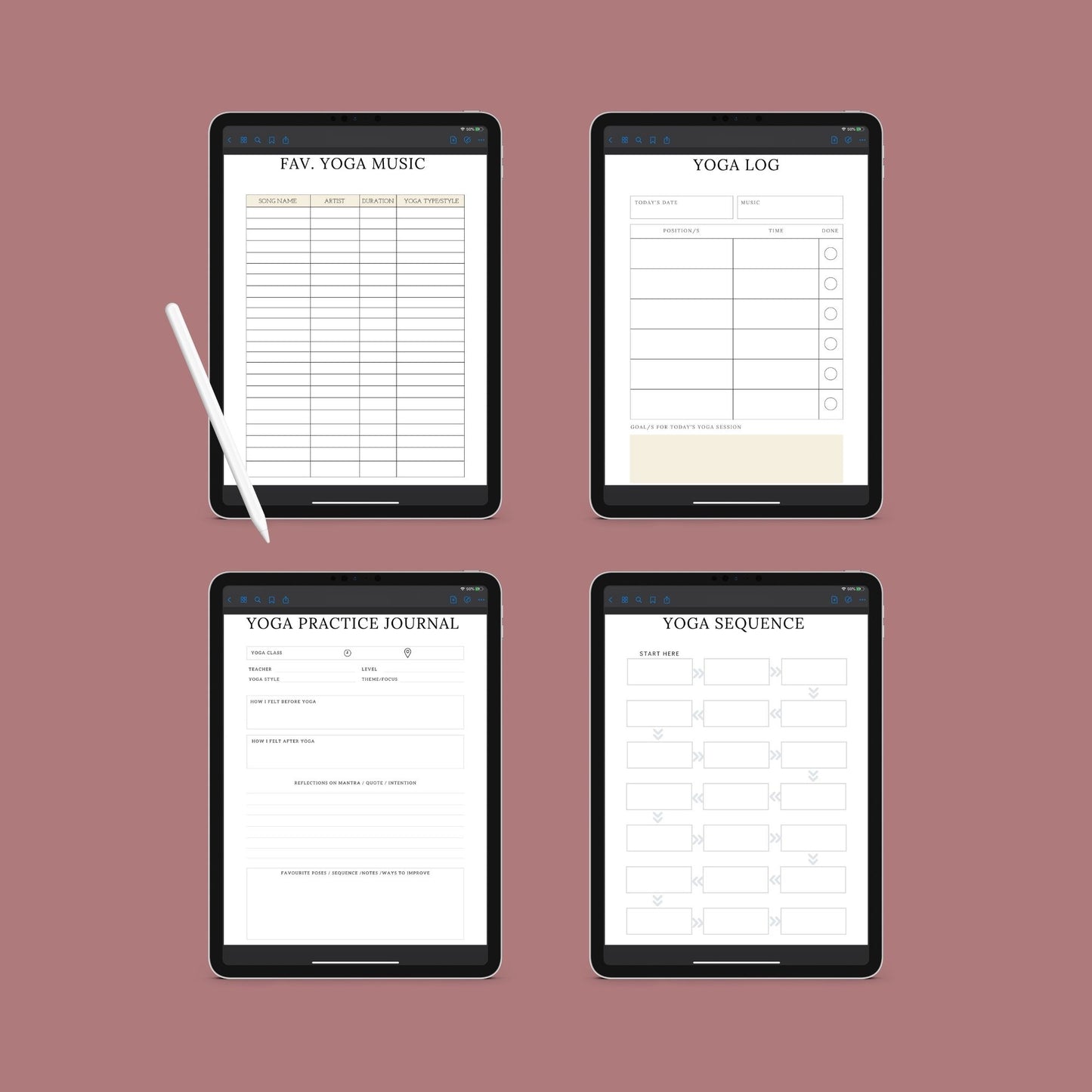 The Yoga Planner: Transform Your Practice & Life – Daily Yoga Journal & Tracker - The Grateful Collective