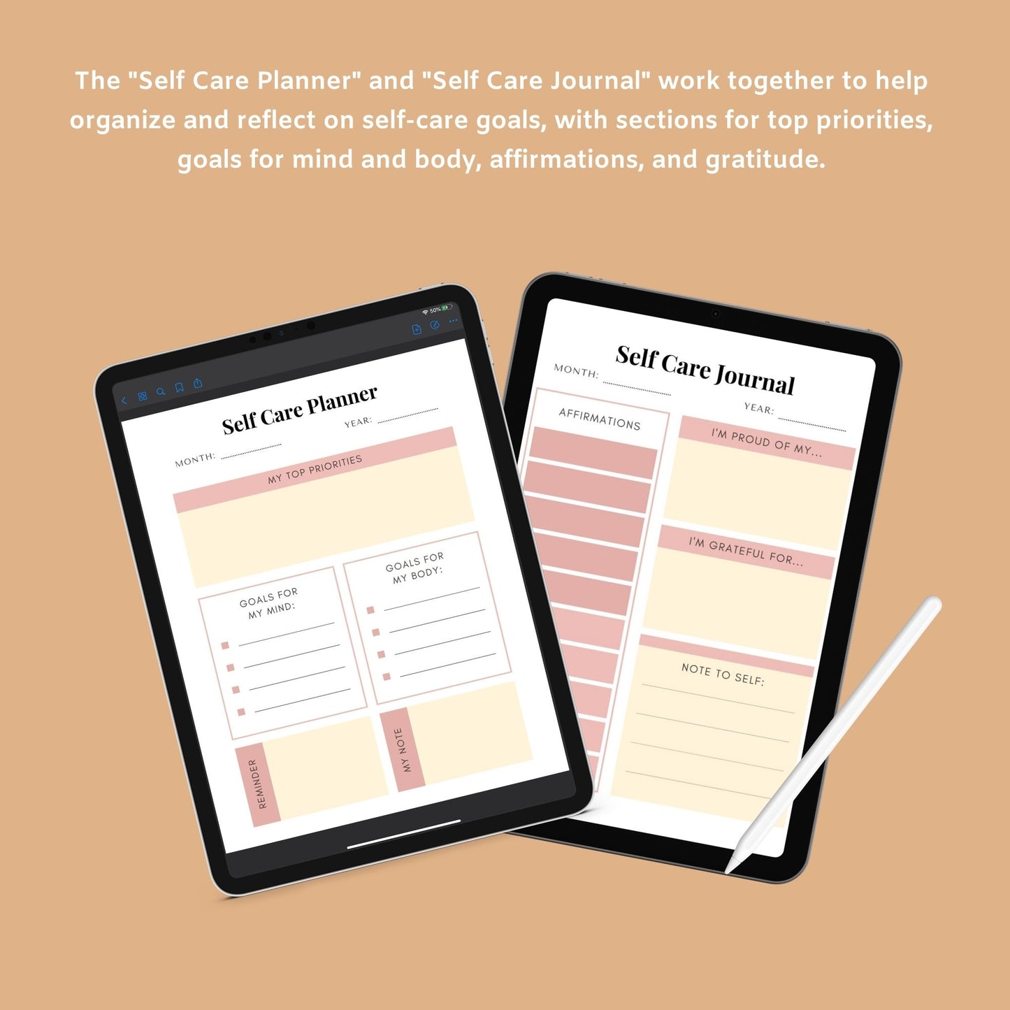 The Self-Care & Wellness Planner – Prioritize Yourself, Cultivate Balance, and Feel Your Best - The Grateful Collective