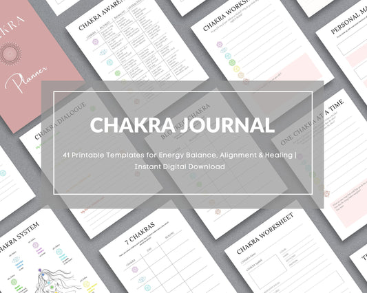 Chakra Planner – Balance Your Energy & Align Your 7 Chakras | Printable PDF for Printing