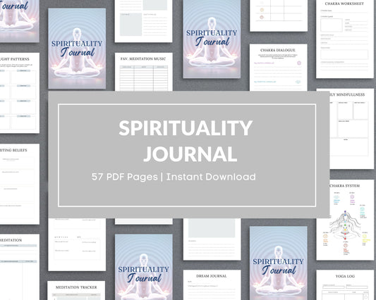 Spiritual Awakening Journal – Connect with Your Higher Self & Manifest Your Purpose | Printable PDF