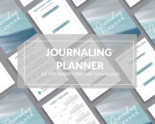 Journaling Planner – Cultivate Self-Reflection & Daily Mindfulness | Printable PDF