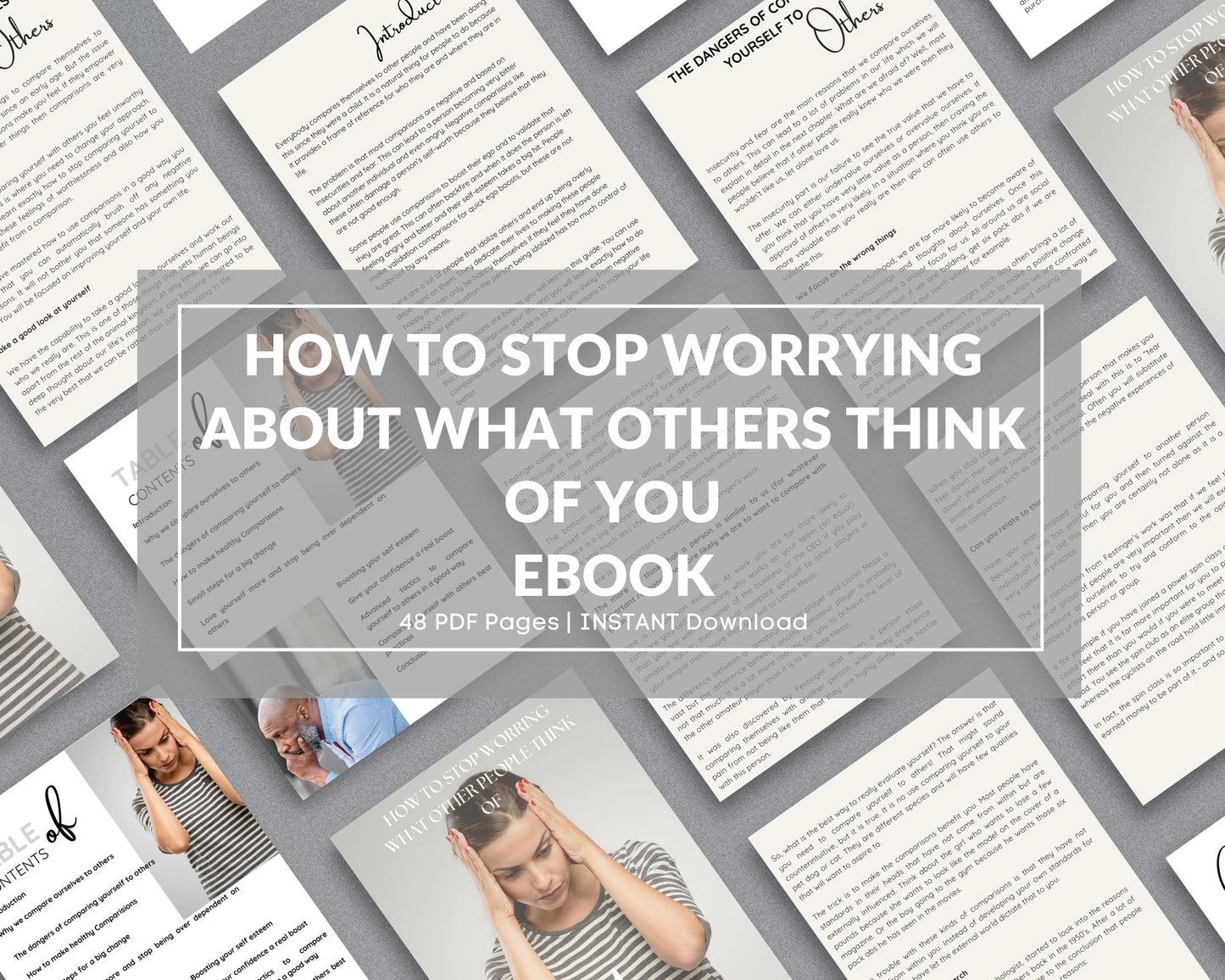 How to Stop Worrying What Others Think – Boost Confidence & Self-Esteem | Printable PDF eBook