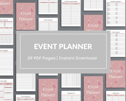 Event Planner – Organize, Budget & Track Every Detail of Your Event | Printable PDF