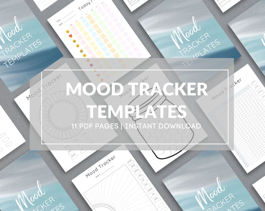 Mood Tracker Templates – Track Emotions, Reduce Stress & Improve Mental Health | Printable PDF