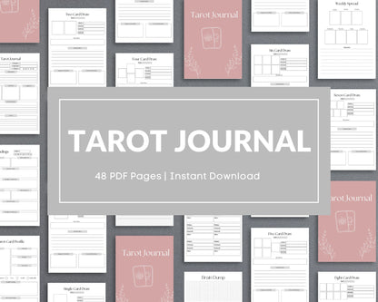 Tarot Journal – Record Readings, Interpretations & Spiritual Insights | Printable PDF