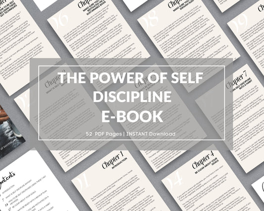 The Power of Self-Discipline eBook – Master Focus, Willpower & Success | Digital PDF Download