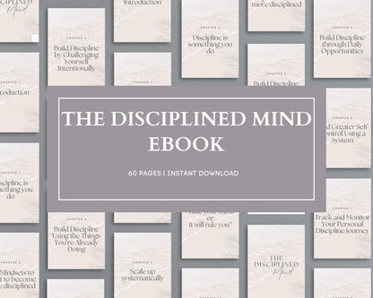 The Disciplined Mind eBook – Master Self-Control & Build Unstoppable Willpower | Digital PDF Download
