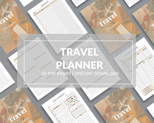 Travel Planner – Plan, Budget & Organize Your Perfect Trip | Printable PDF 
