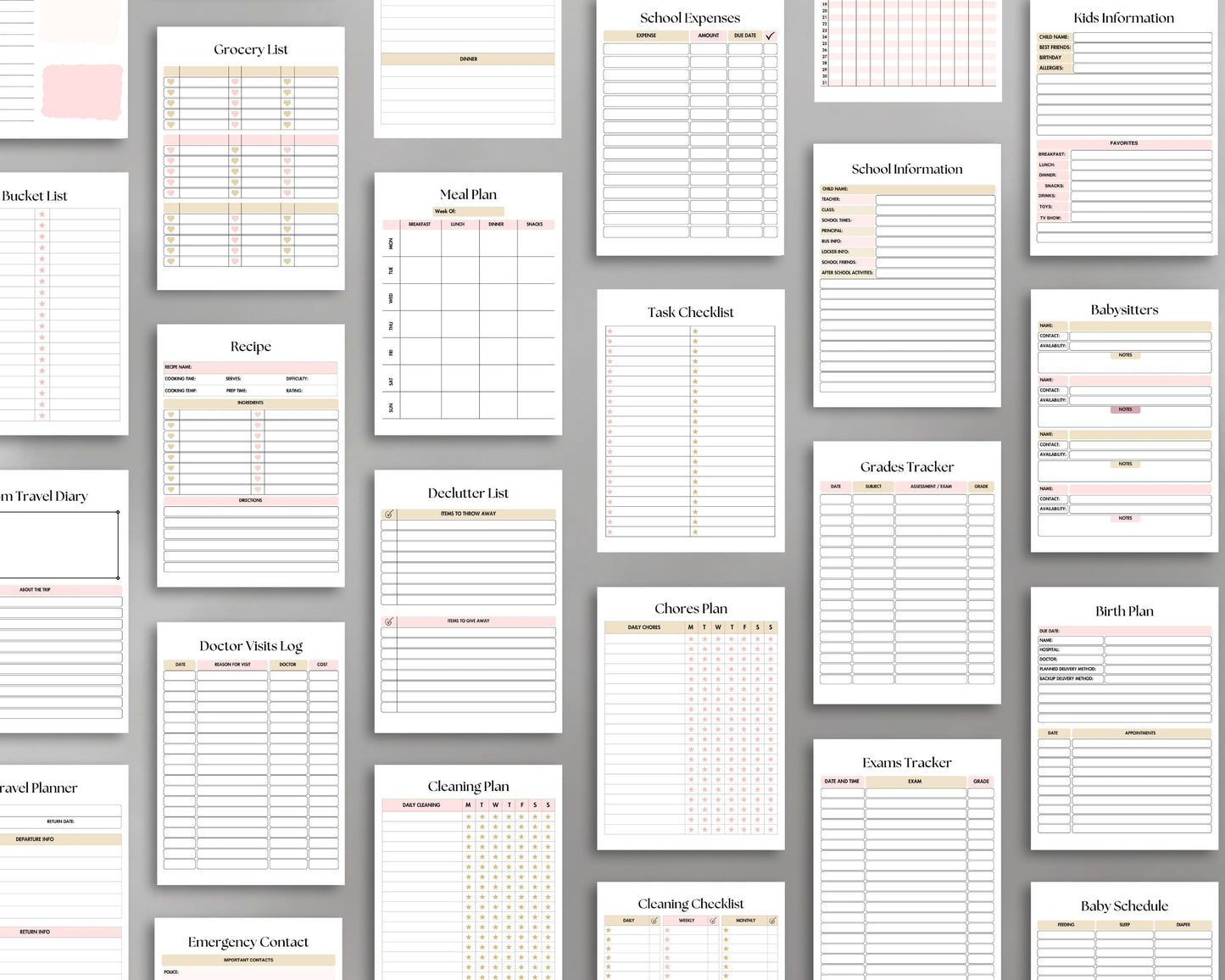 Mum Planner – Organize Family Life, Track Schedules & Simplify Tasks | Printable PDF
