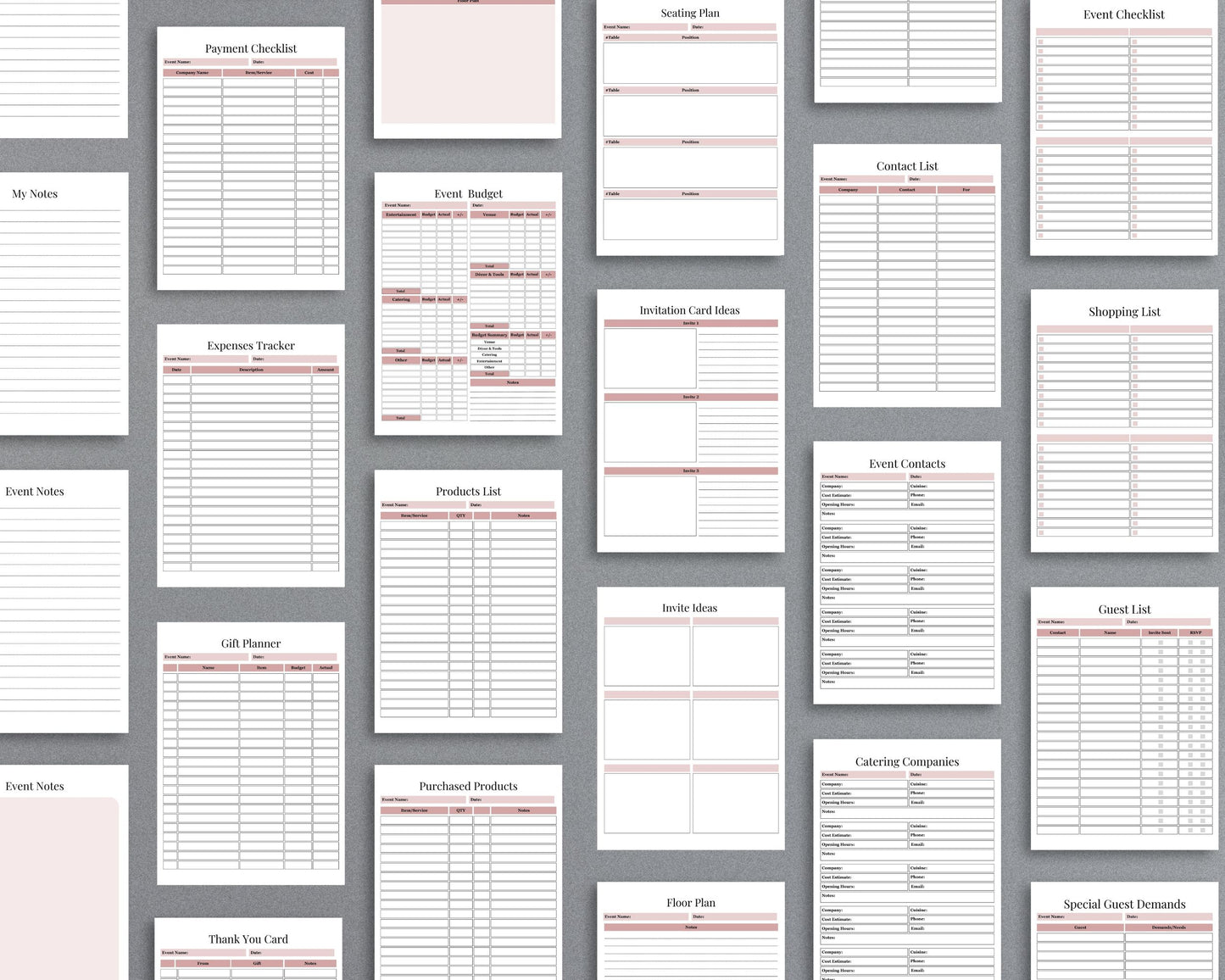 Event Planner – Organize, Budget & Track Every Detail of Your Event | Printable PDF
