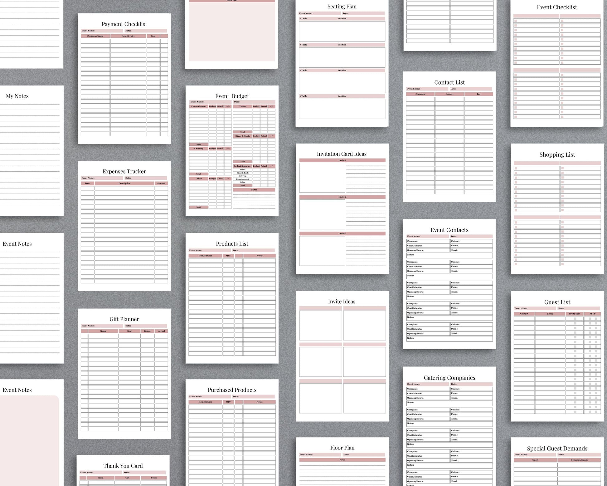 Event Planner – Organize, Budget & Track Every Detail of Your Event | Printable PDF