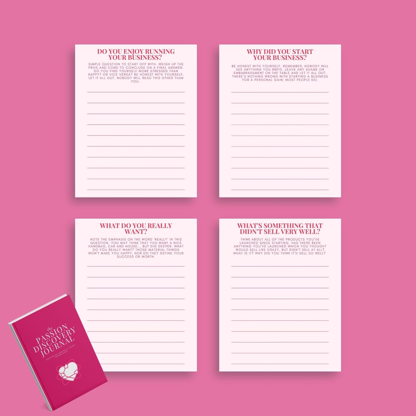 The Passion Discovery Journal – Find Your Purpose & Build a Life You Love - The Grateful Collective