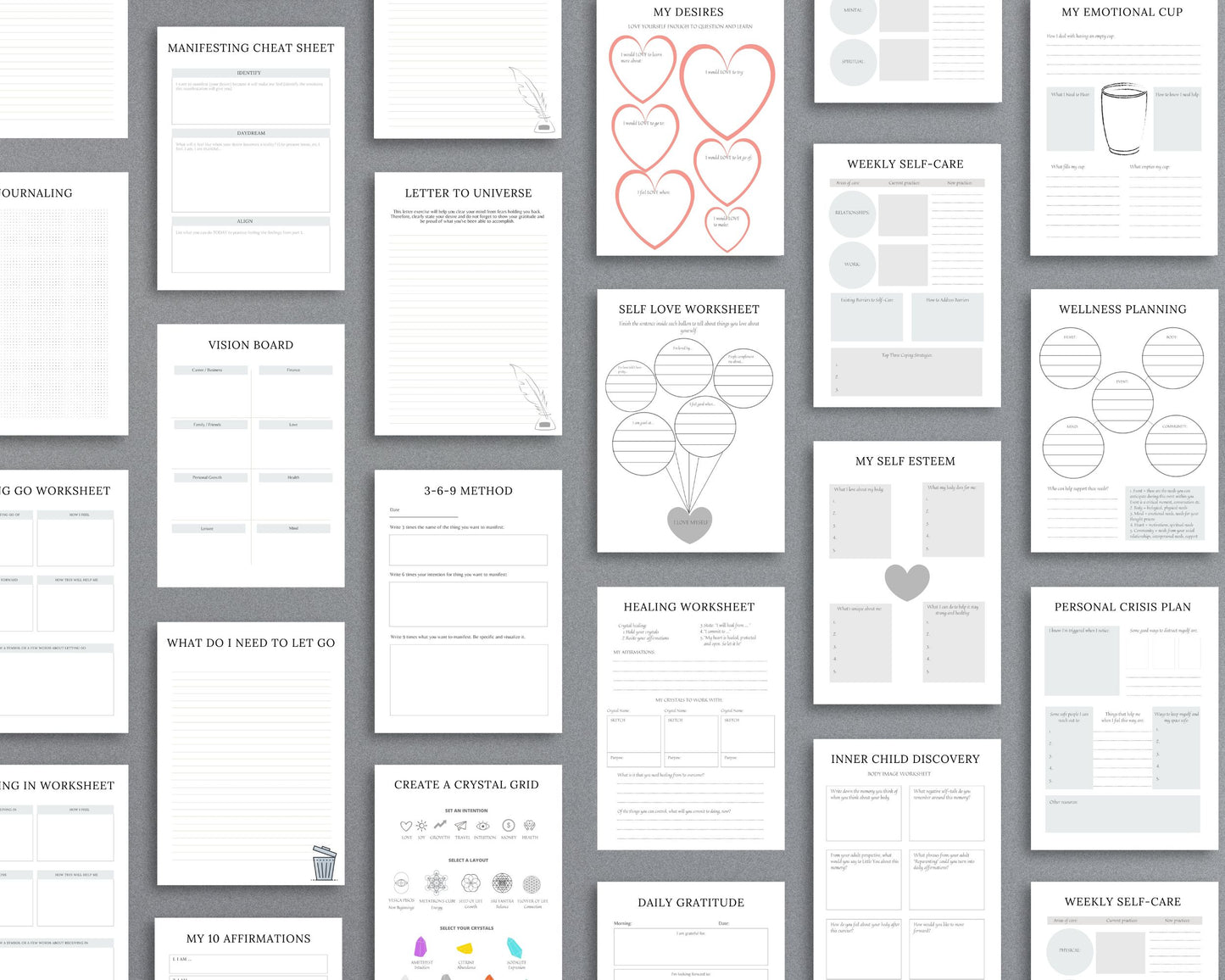 Spiritual Awakening Journal – Connect with Your Higher Self & Manifest Your Purpose | Printable PDF